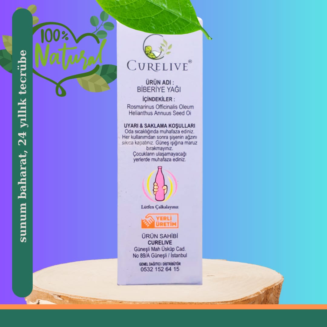 Biberiye Yağı 20 ml (Cam Şişe)  4