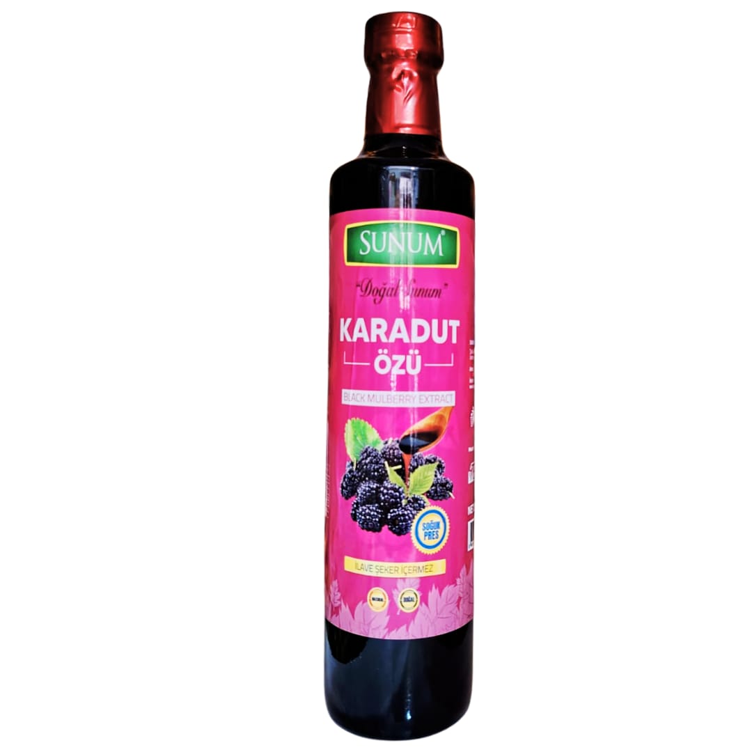 Sunum Saf ve Katkısız Doğal Karadut Özü Özel Cam Şişe Net 700 Gr. 4