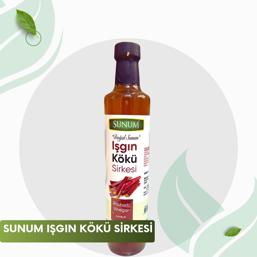 Sunum Işgın Kökü Sirkesi Cam Şişe 500 ml. 2