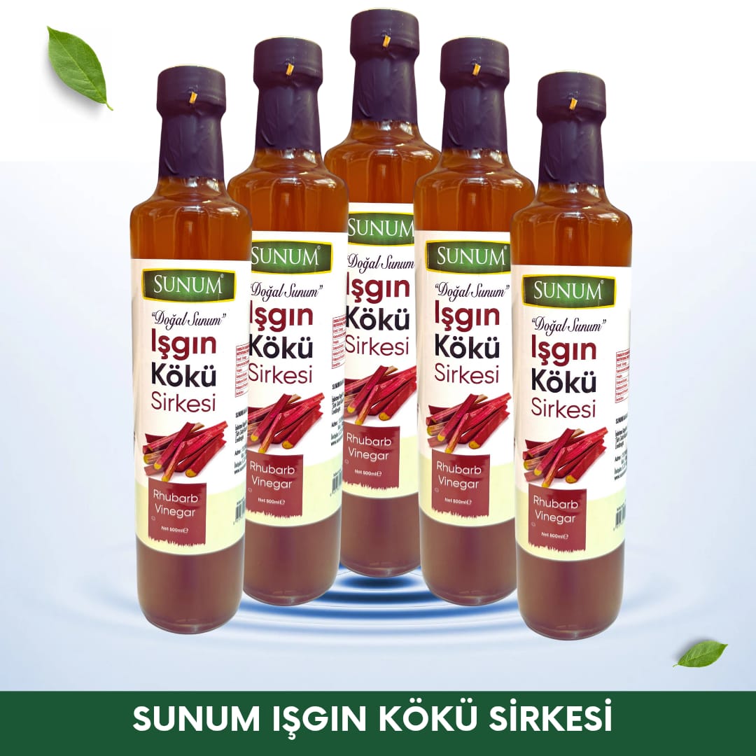 Sunum Işgın Kökü Sirkesi Cam Şişe 500 ml. 3