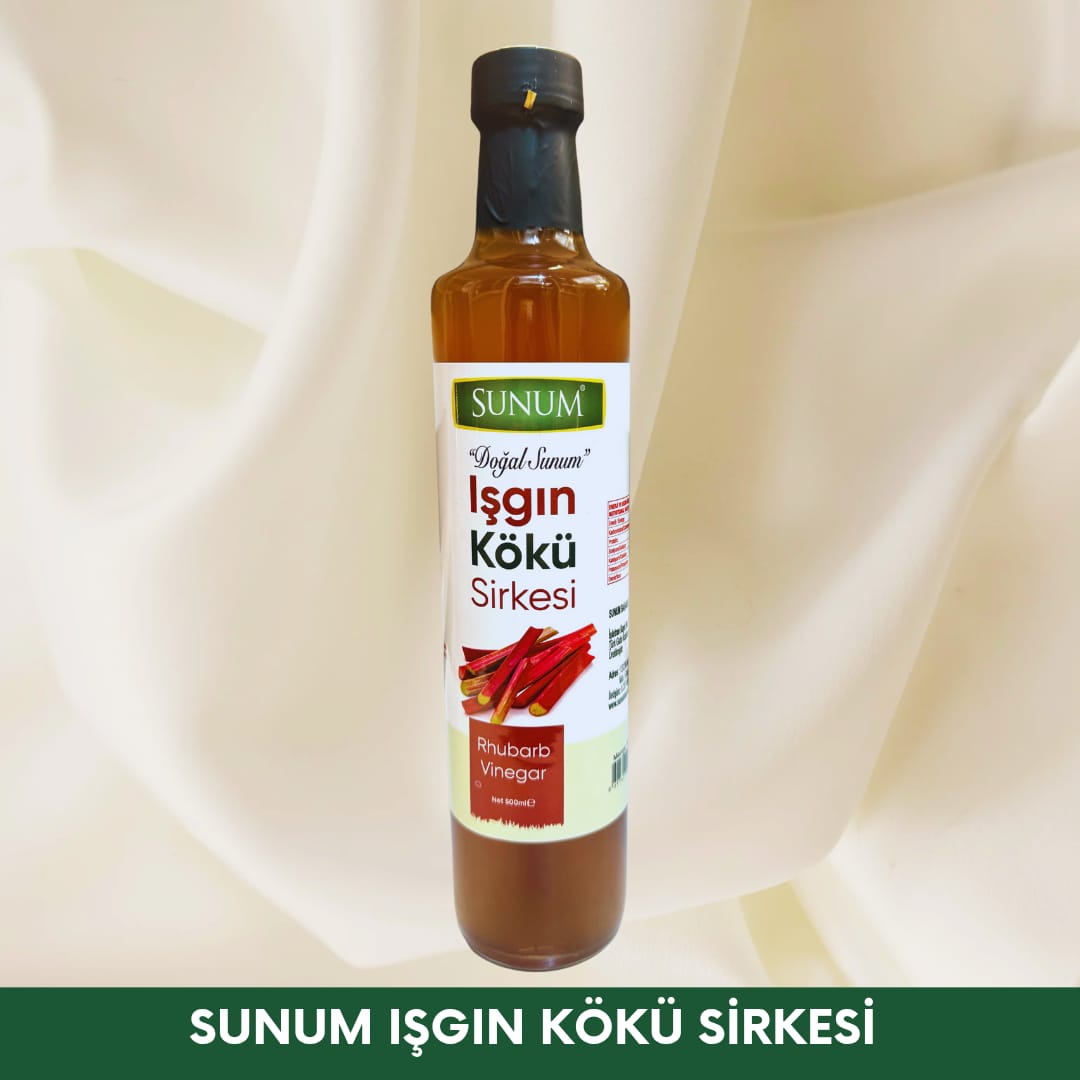 Sunum Işgın Kökü Sirkesi Cam Şişe 500 ml. 4