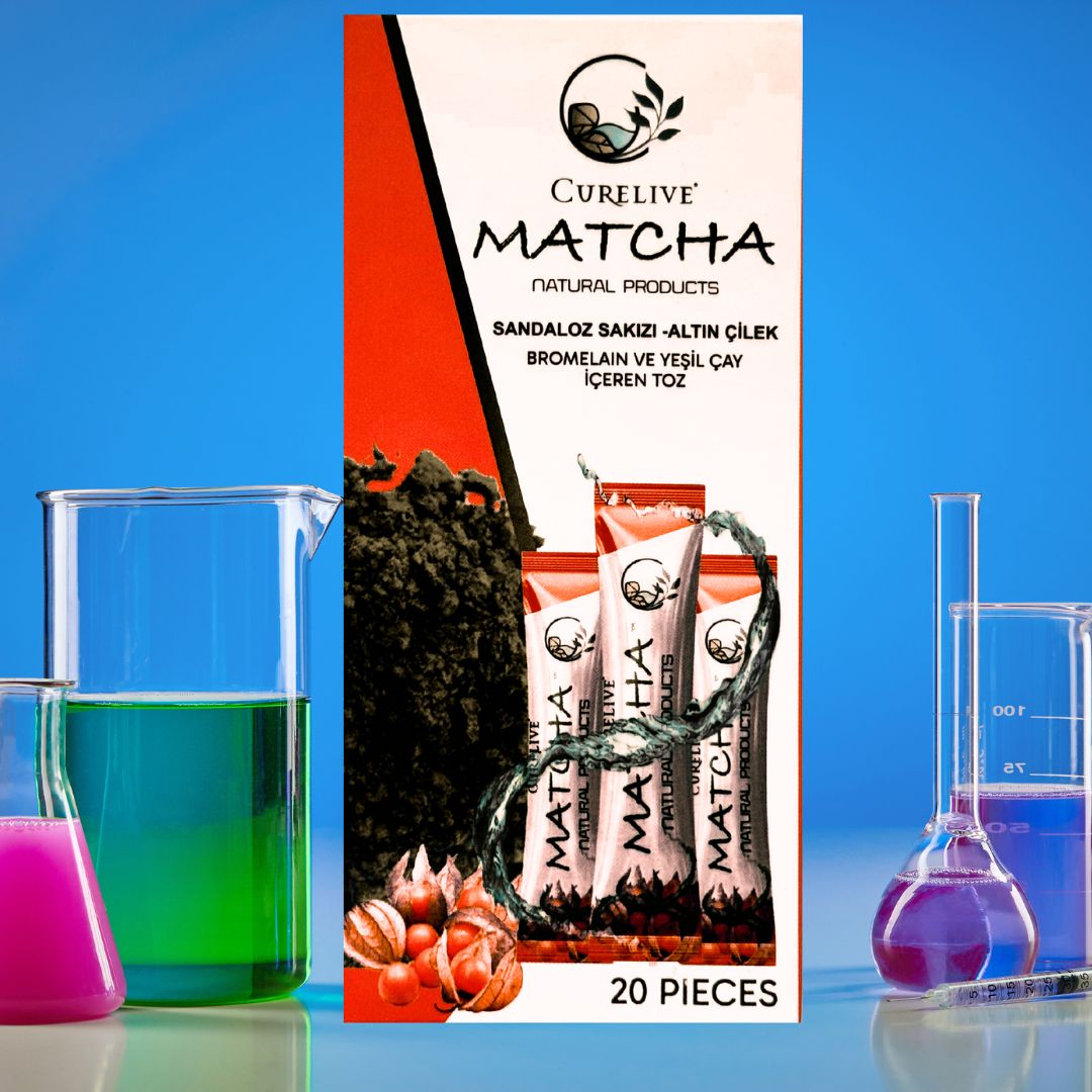 Matcha Sandaloz Sakızı & Altın Çilek İçeren Toz 20 Pieces 1