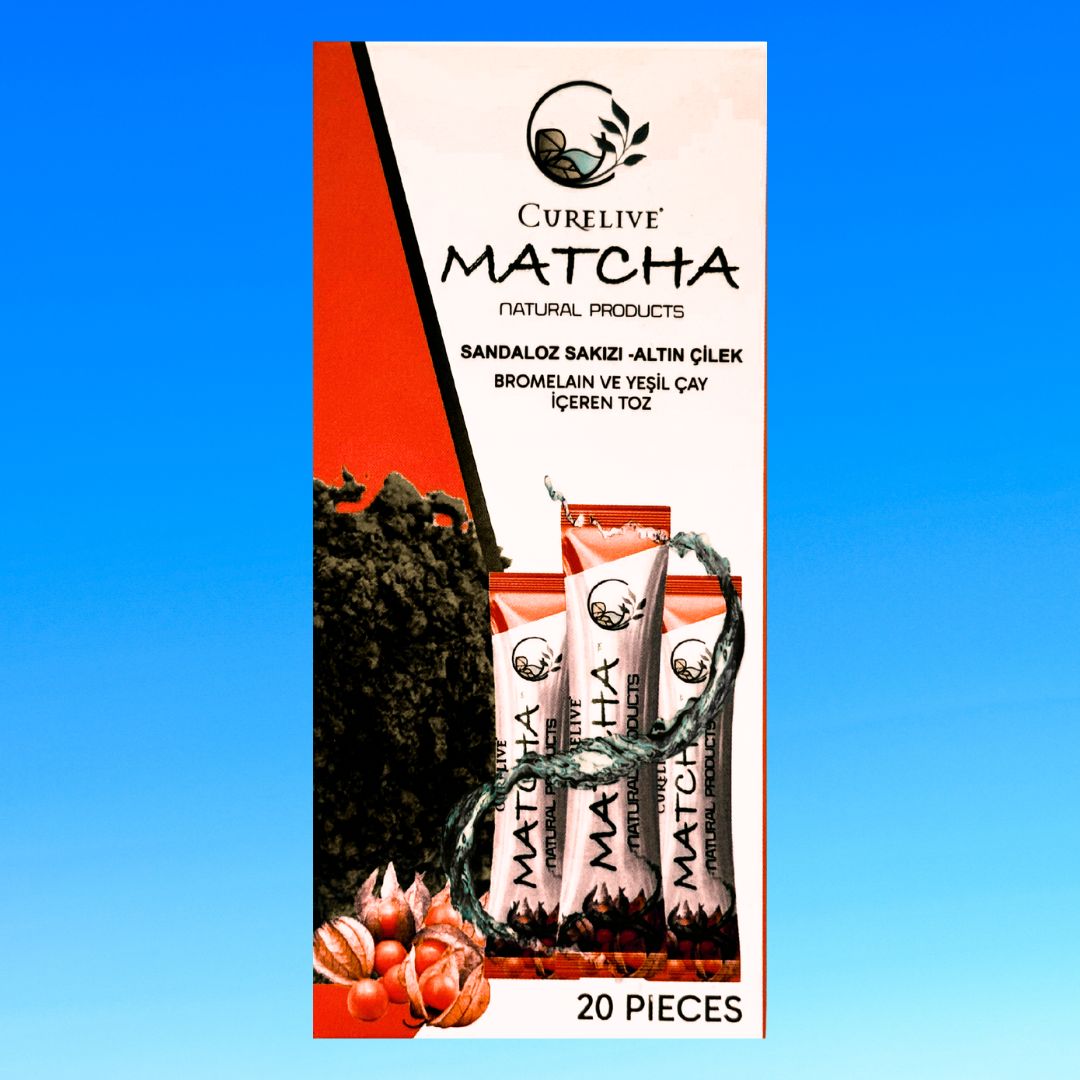 Matcha Sandaloz Sakızı & Altın Çilek İçeren Toz 20 Pieces 2