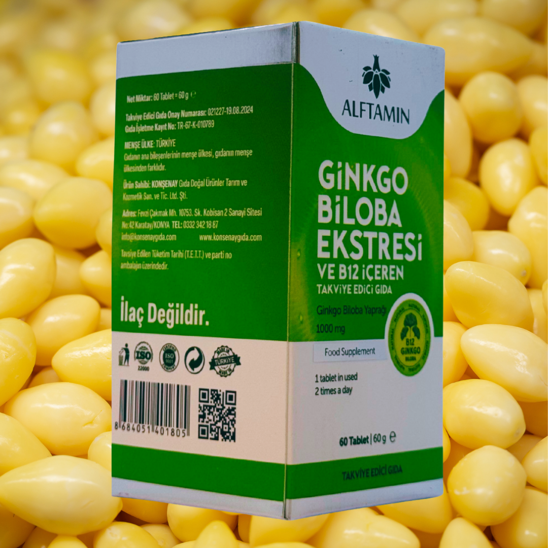 Alftamin Gingko  Biloba Ekstresi içeren Takviye ( 60 Tablet )