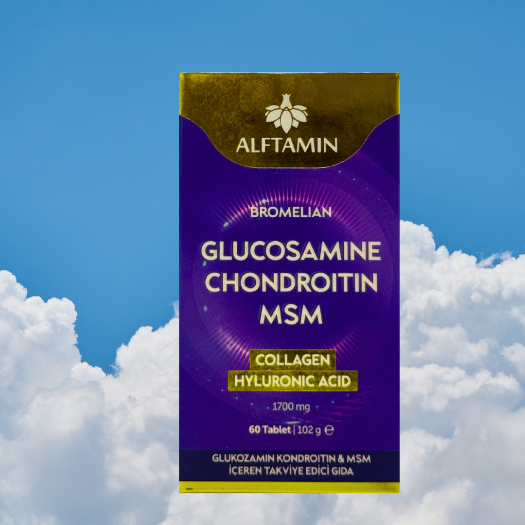Alftamin Glucosamine Chondroitin  MSM Collagen Hyluronic Acid 1700 mg. ( 60 Tablet )