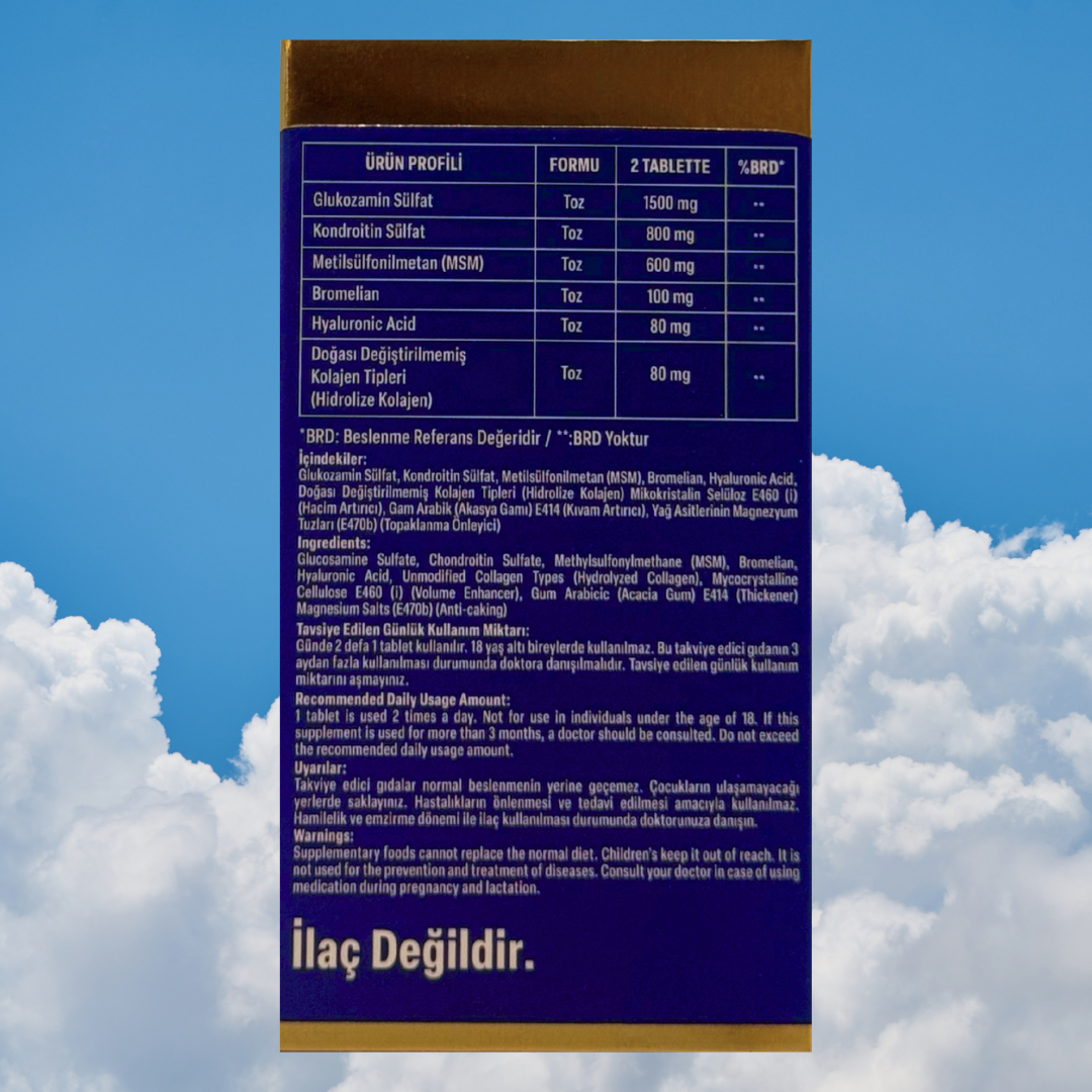 Alftamin Glucosamine Chondroitin  MSM Collagen Hyluronic Acid 1700 mg. ( 60 Tablet ) 2