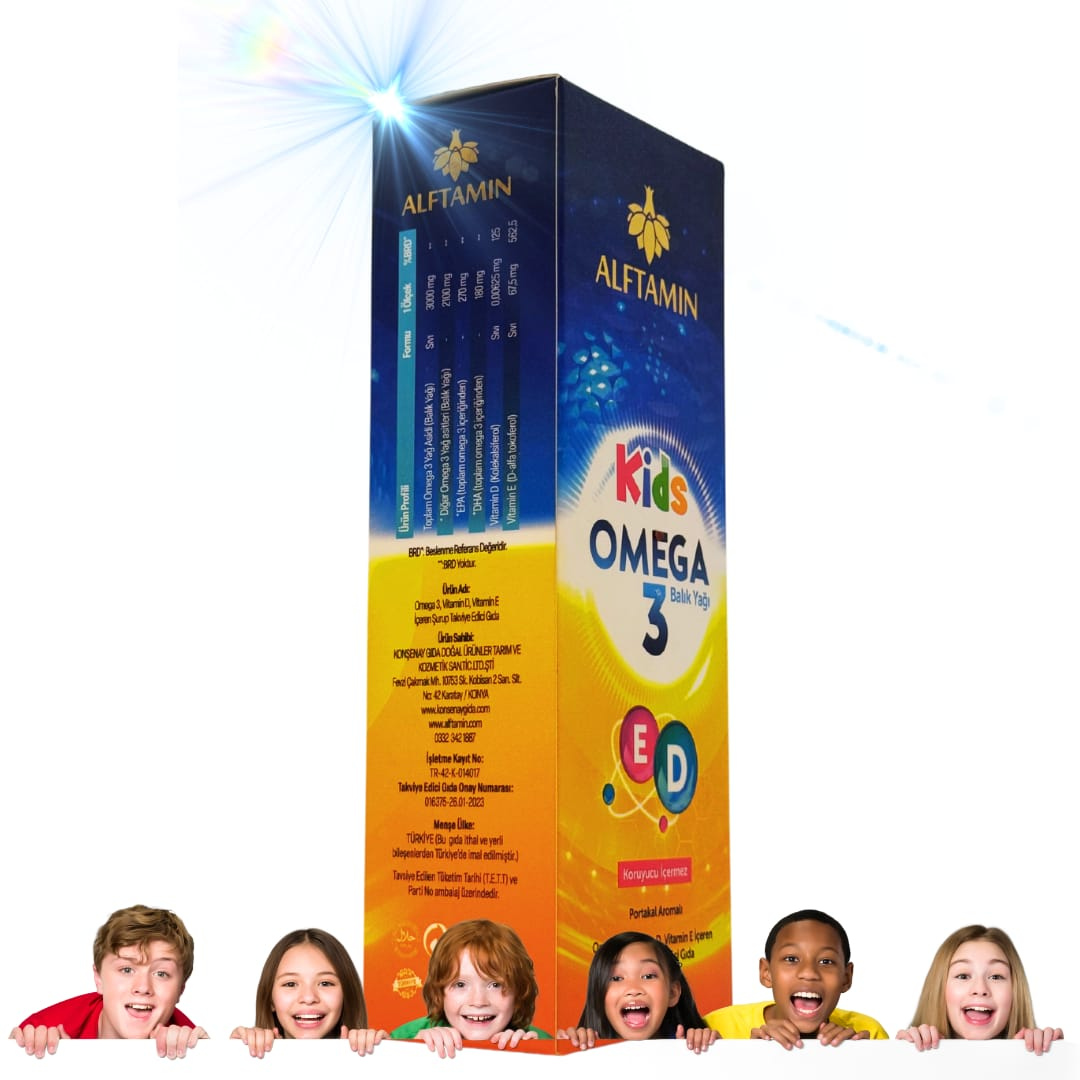 Alftamin Kids Omega 3 Balık Yağı 150 ml. Şurup 1