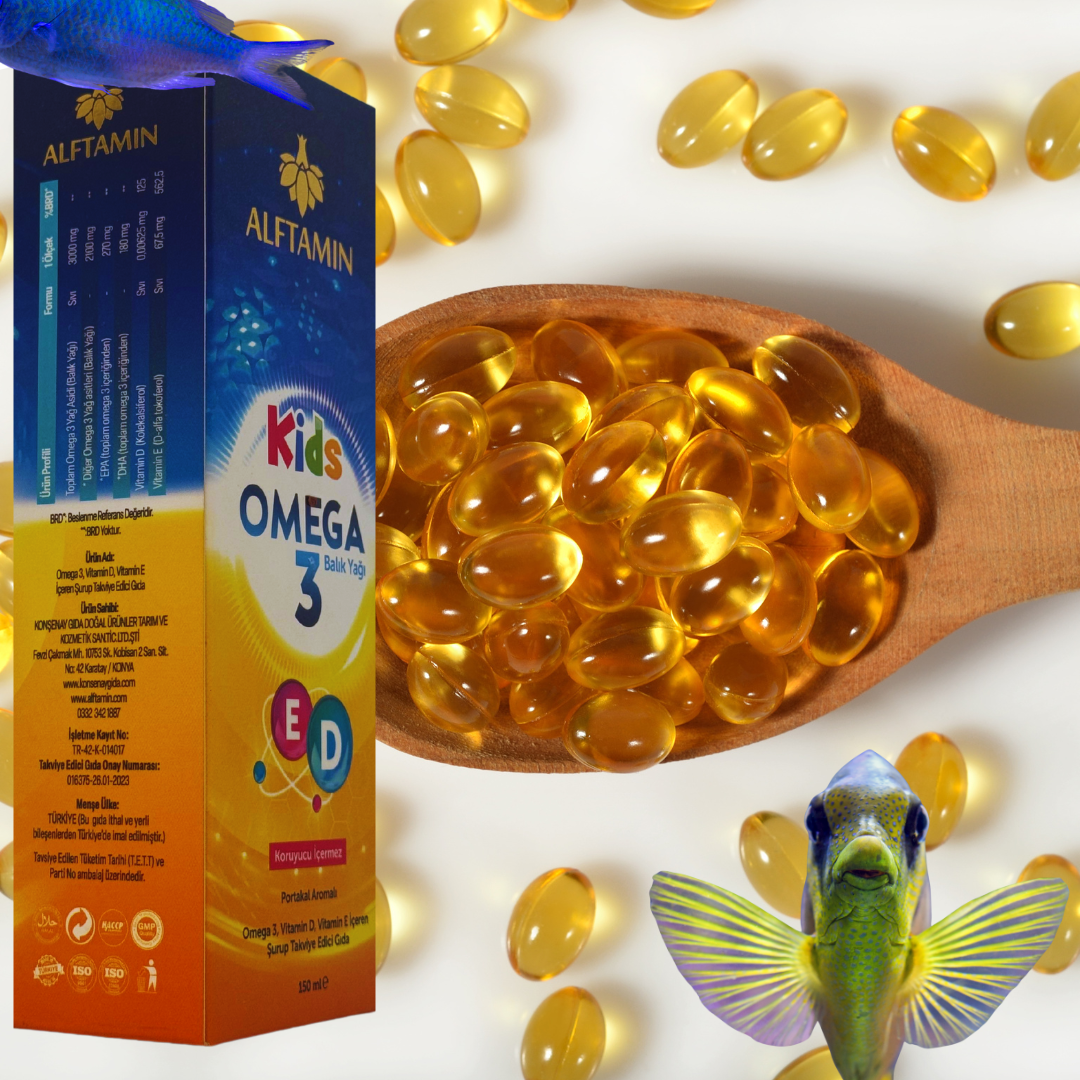Alftamin Kids Omega 3 Balık Yağı 150 ml. Şurup 2