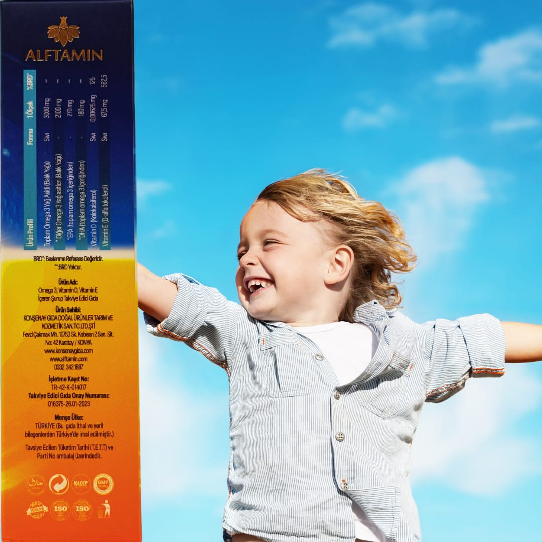 Alftamin Kids Omega 3 Balık Yağı 150 ml. Şurup 5