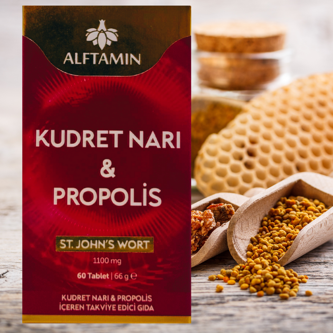 Alftamin Kudret Narı & Propolis St. Jhon's Wort 1100 mg ( 60 Tablet ) 66 g e 2