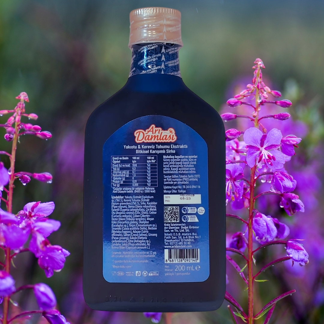 Arı Damlası Vinex 200 ml Yakı Otu & Kereviz Tohumu Ekstratlı Bitkisel Karışımlı Sirke  3