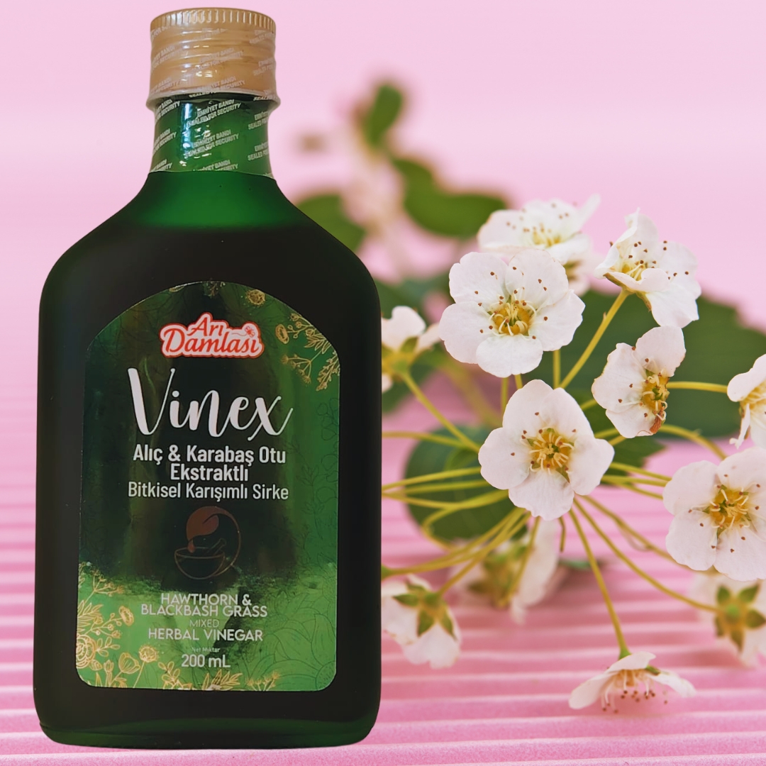 Arı Damlası Vinex 200 ml Alıç & Karabaş Otu Ekstraktlı Bitkisel Karışımlı Sirke  4