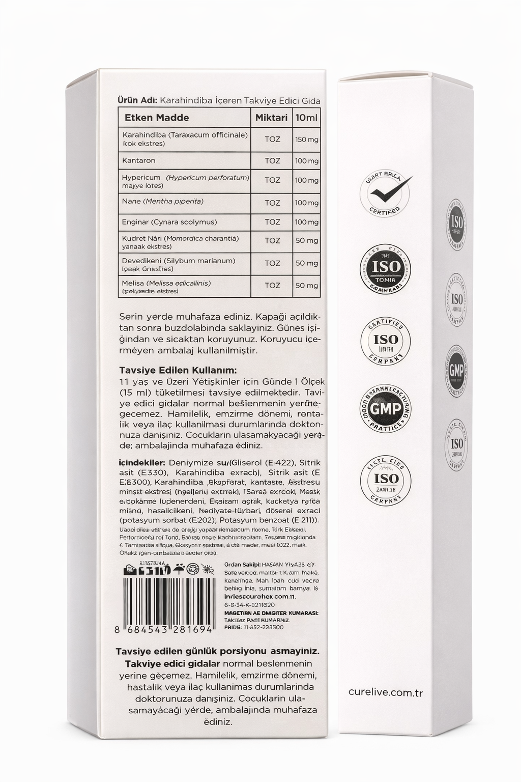 CURELIVE MEYAN KÖKÜ EKSTRAKTI 1