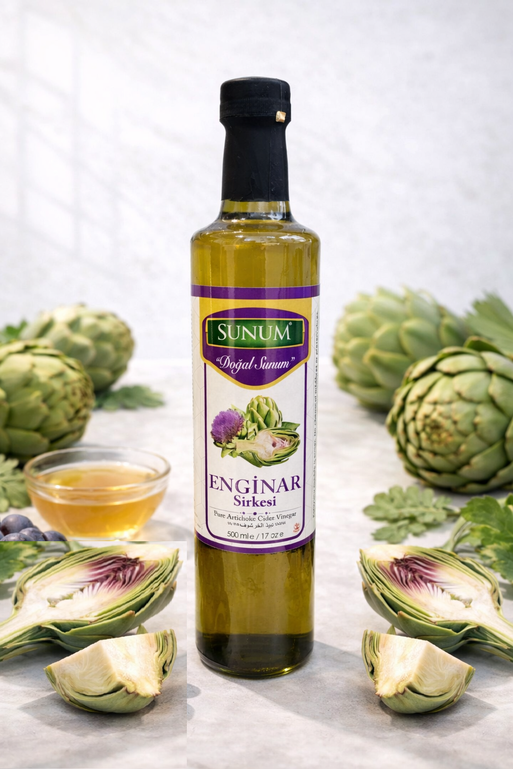 Sunum enginar sirkesi 500 ml. 1